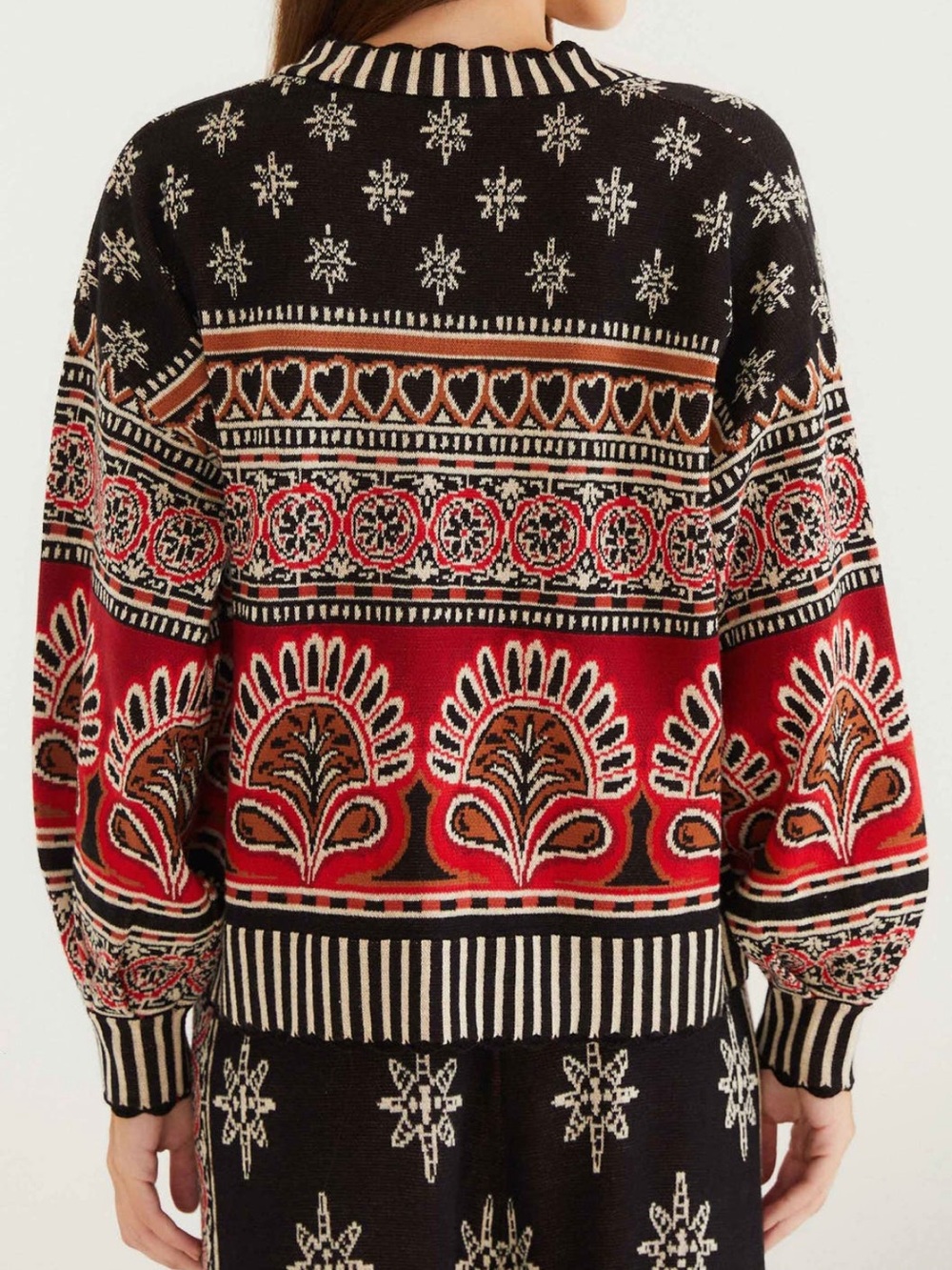 FARM Rio Ainika Love Coconut Groove Knit Cardigan Size Large NWT - Picture 2 of 6
